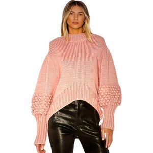 C/MEO COLLECTIVE Women’s Hold Tight Knit Jumper/Sweater Pink Size Large